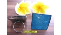 Bali Stainless Finger Rings Coloring Seashells